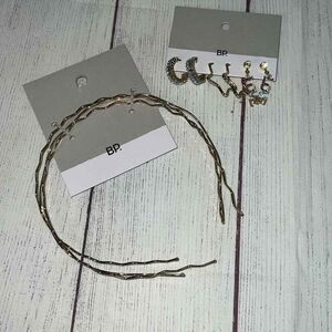 3pc Headband & 3 piece Earrings Set